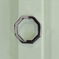 Bright Chrome Octagonal Door Knocker