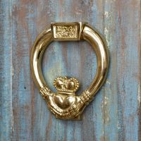 Polished Brass Claddagh Door Knocker