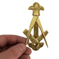 Polished Brass Masonic Door Knocker