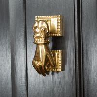 Polished Brass Hand Door Knocker Polished Brass Hand Door Knocker