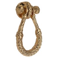 Polished Brass Rope Knot Door Knocker