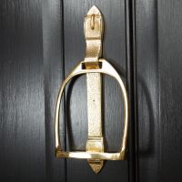 Polished Brass "Stirrup" Door Knocker 