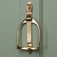 Polished Brass "Stirrup" Door Knocker 