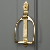 Polished Brass "Stirrup" Door Knocker 