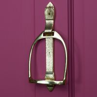Polished Brass "Stirrup" Door Knocker 