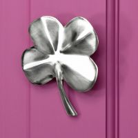 Bright Chrome 4 leaf Clover Door Knocker