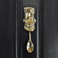Polished Brass Chef Door Knocker 