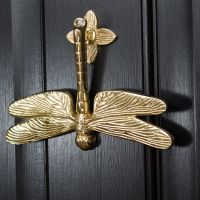 Polished Brass Dragon Fly Door Knocker
