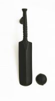 Black Iron Cricket Bat Door Knocker 