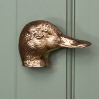 Polished Brass Duck Door knocker