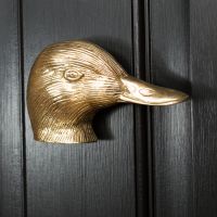 Polished Brass Duck Door knocker