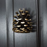 Solid Brass Pine Cone Door Knocker Solid Brass Pine Cone Door Knocker