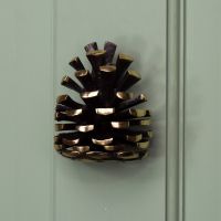 Solid Brass Pine Cone Door Knocker Solid Brass Pine Cone Door Knocker