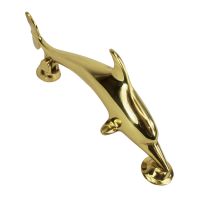 Polished Brass Dolphin Door Knocker