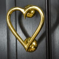 Brass Heart Door Knocker Brass Heart Door Knocker