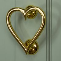 Brass Heart Door Knocker Brass Heart Door Knocker