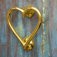 Brass Heart Door Knocker Brass Heart Door Knocker