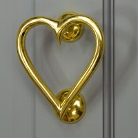 Brass Heart Door Knocker Brass Heart Door Knocker
