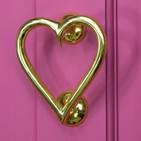 Brass Heart Door Knocker Brass Heart Door Knocker