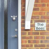 Customer Photo from Emma Perry "I am so totally in love with my bumble bee door knocker! Our nickname is the bees so the perfect finishing touch, Thank you for your fabulous service and quick delivery"