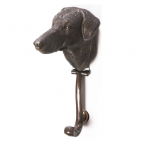 Doberman Dog Door Knocker in a Bronze Finish