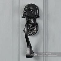 Dog Door Knocker In A Black Finish
