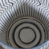 View of the Inside of the Vintage Metal Dolly Tub Set