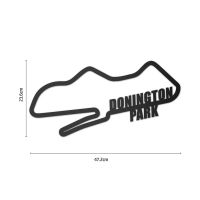 Donington Park Motor Racing Circuit Wall Art Finished in Black
