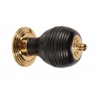 Door Knobs In Fine Hand Turned Ebony Wood Pevonsey  Door Knobs In Fine Hand Turned Ebony Wood Pevonsey