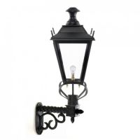 Black Dorchester Lantern On An Ornate Royale Bracket Black Dorchester Lantern On An Ornate Royale Bracket