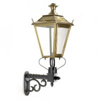 Brass Dorchester Lantern On a Royale Bracket Brass Dorchester Lantern On a Royale Bracket