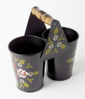 Canal Art Style Double Bucket Planter