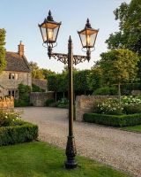 Double Headed Victorian Lamp Post digital illustration Double Headed Victorian Lamp Post digital illustration