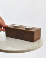 Scale image of minimalist tea light holder