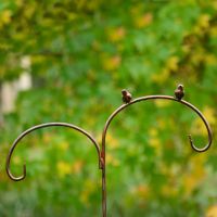 Double Shepherd Crook With Bird Design Double Shepherd Crook With Bird Design