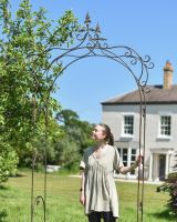 Scale image of ornate garden rose arch