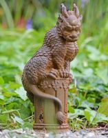 Unique Cast Iron Chinese Dragon Sculpture