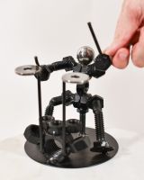 Scale image of scrap metal art sculpture