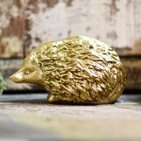 Polished Brass Novelty Hedgehog door stop
