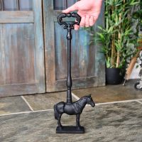 Door Porter Cast Iron Horse in Situ  Door Porter Cast Iron Horse in Situ