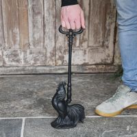 “Hepplestone House” Cast Iron Cockerel Door Porter  “Hepplestone House” Cast Iron Cockerel Door Porter