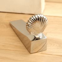 Bright Chrome Shell Door Stop