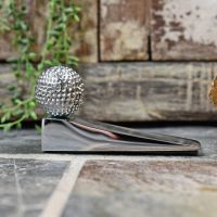 golf Ball door stop finished in chrome golf Ball door stop finished in chrome