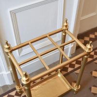 Close up of Antique Brass Umbrella Holder  Close up of Antique Brass Umbrella Holder