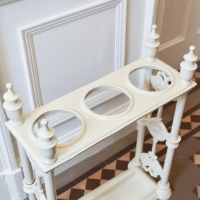 Close up of Antique Cream Umbrella Holder 