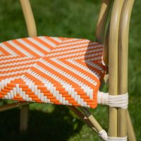 The "Cortes" 4-Seater Outdoor Dining Set Seat Detail Shot