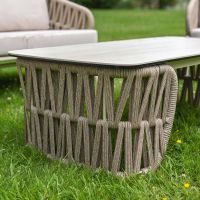 "Maldives Luxury" Rope 4-Seater Garden Lounge Set Table Rope Close Up
