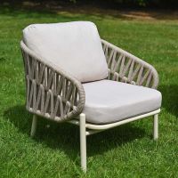 "Maldives Luxury" Rope 4-Seater Garden Lounge Set Chair Close Up