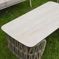 "Maldives Luxury" Rope 4-Seater Garden Lounge Set Table Top Close Up
