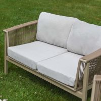 The "Chester" 4-Seater Outdoor Furniture Set - Champagne Cushion Close Up